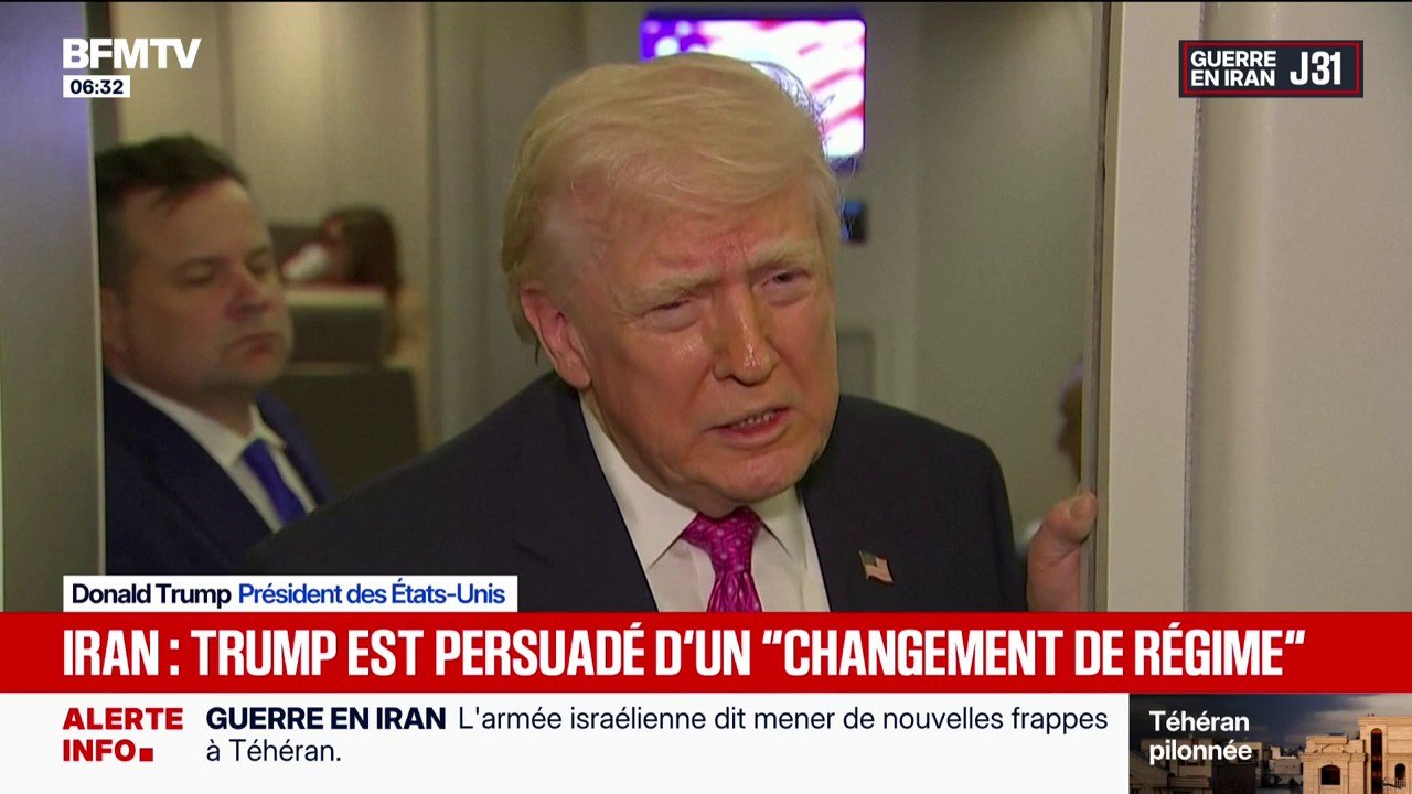 "Changement de régime": Trump affirme avoir anéanti le pouvoir mis en place sous les Khamenei