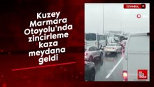 İstanbul'da polis servisinin de karıştığı zincirleme kaza meydana geldi