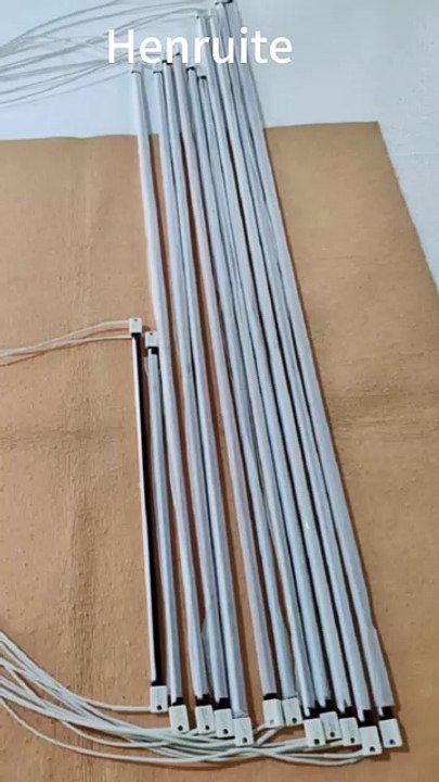 1500w Halogen Lamp 720mm Half White Ruby Infrared Halogen Lamp Ruby Quartz Heating Lamp