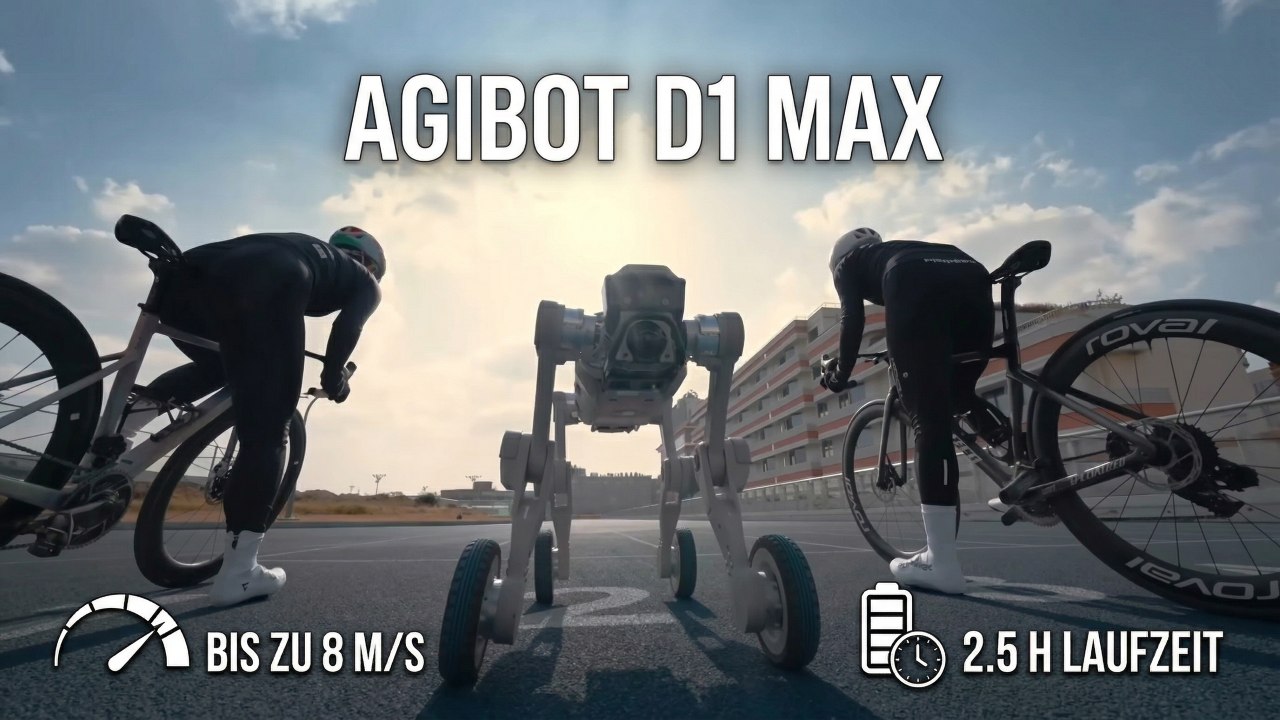 AGIBOT D1 MAX: Hybrid-Roboterhund für Industrie & Sicherheit