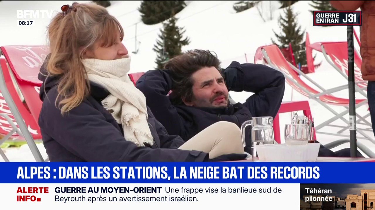 Dans les Alpes, les chutes de neige tardives font le bonheur des commerçants et des touristes