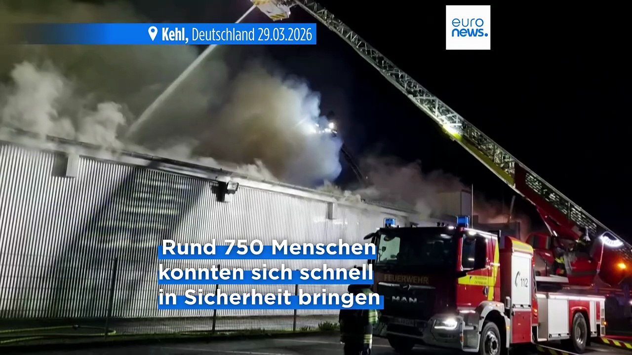 Diskothek in Kehl am Rhein durch Feuer verwüstet, 750 Personen evakuiert