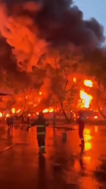 Massive Fire at Plastic Factory in Wanaherang, Gunung Putri, West Java Indonesia (29 March 2026)