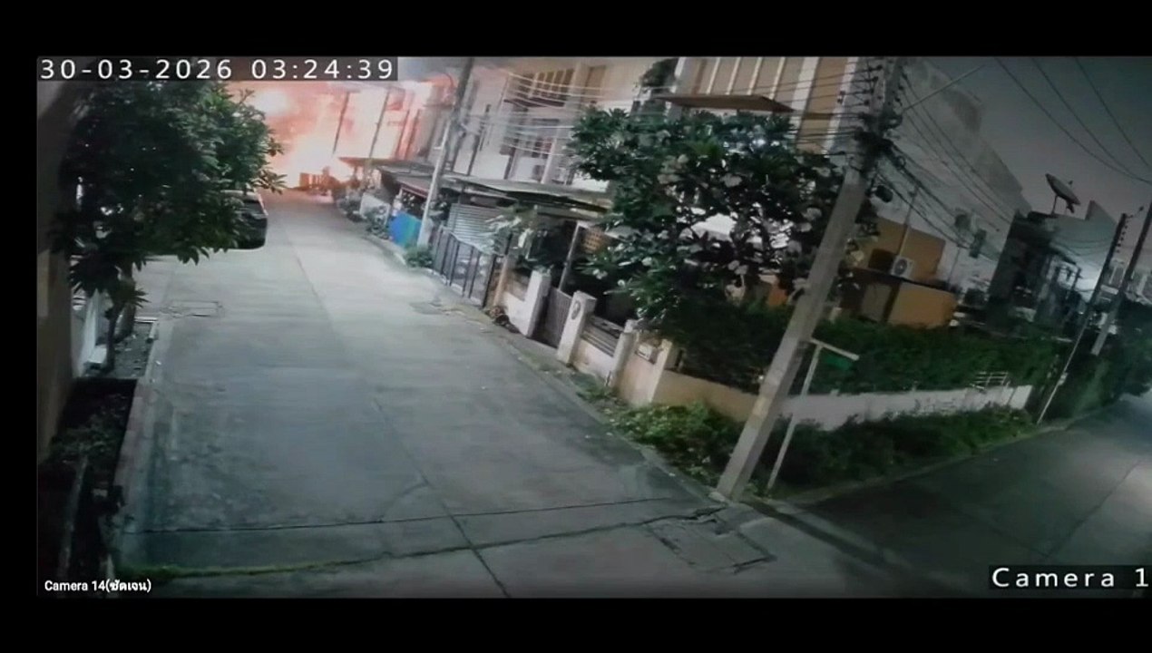 Cooking gas explosion damaged row houses, no injuries