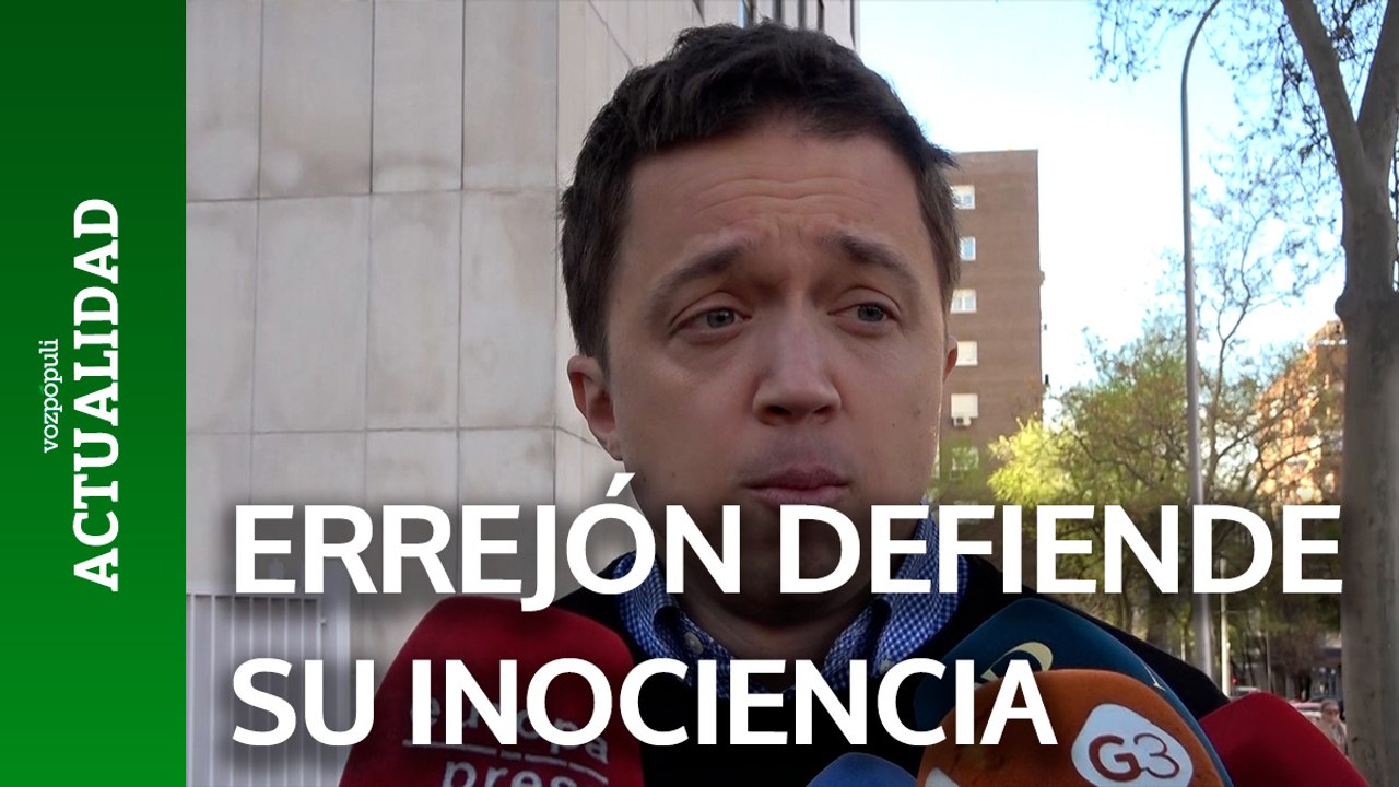 Íñigo Errejón: "el tiempo ha ido poniendo las cosas en su sitio aunque lo haga lentamente"