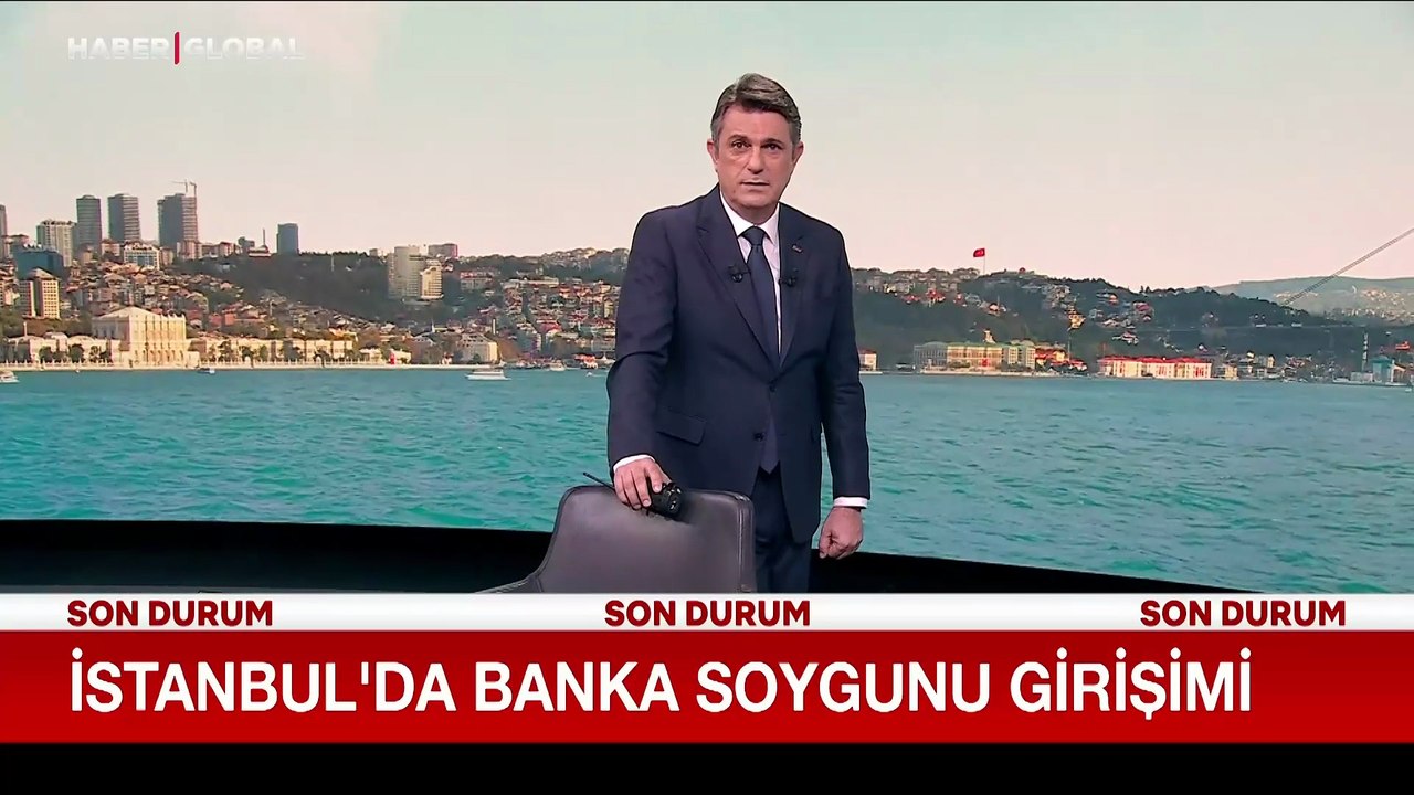 İstanbul'da banka soygunu girişimi kamerada!
