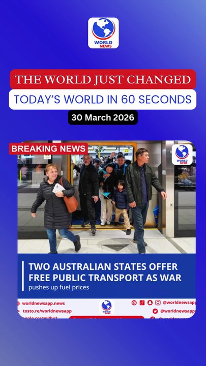 Two Australian states offer free public transport as war pushes up fuel prices