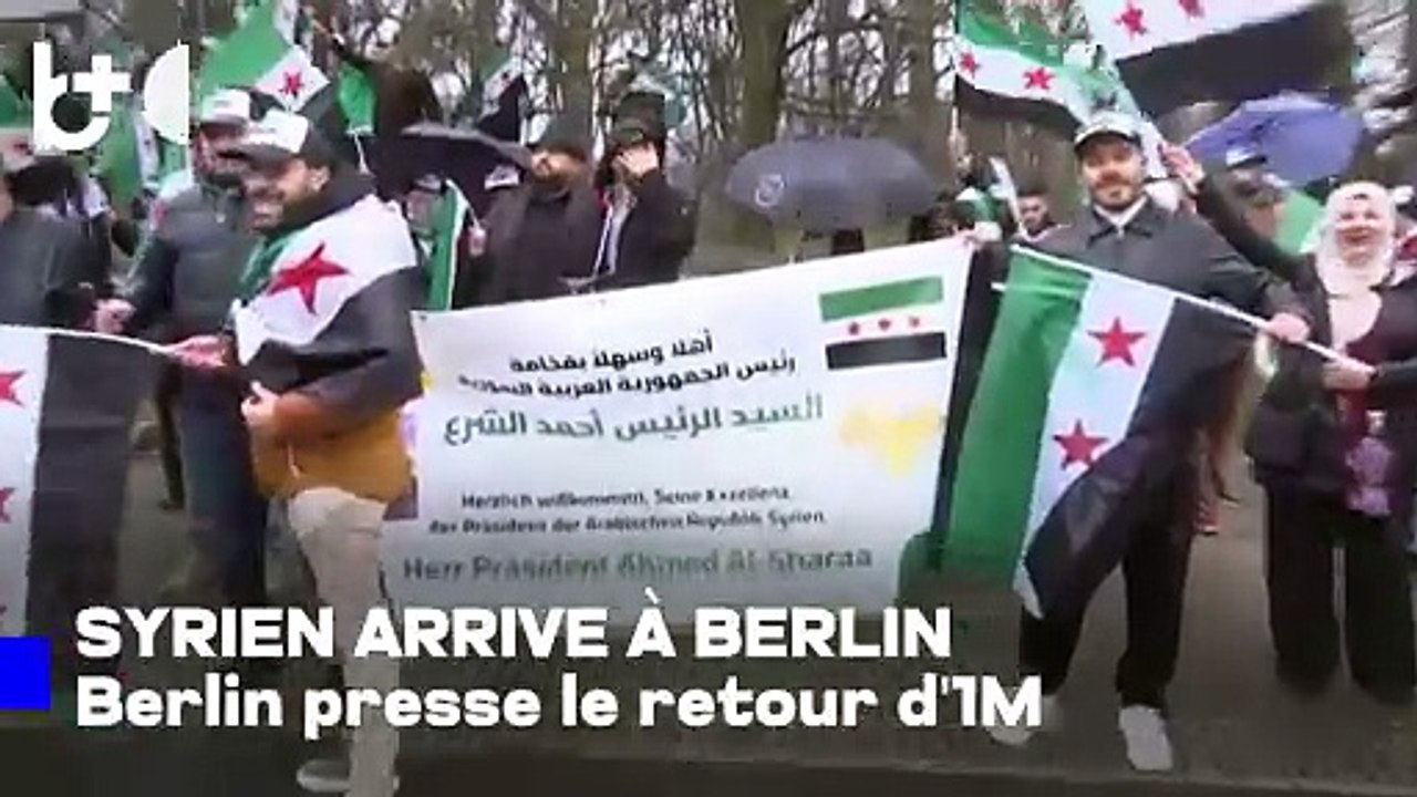 Le président syrien à Berlin, au centre le retour d'un million de réfugiés syriens