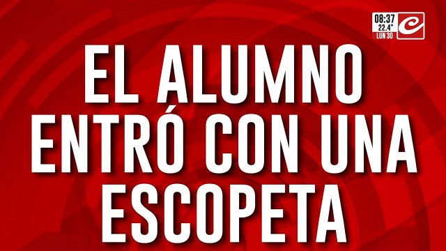 Horror en una escuela: entró con una escopeta, mató a un alumno y dejó a otros gravemente heridos