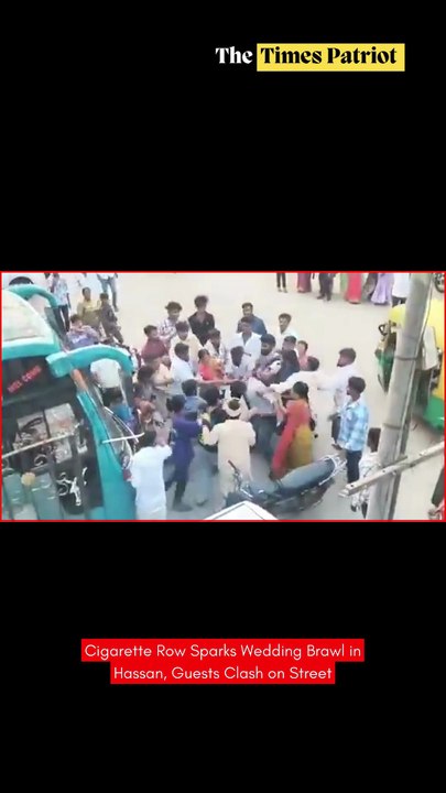 Cigarette Row Sparks Wedding Brawl in Hassan, Guests Clash on Street