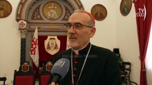 El patriarca de Jerusalén explica que pasó en el Santo Sepulcro