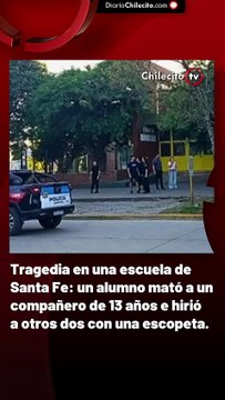 Tragedia en una escuela de Santa Fe: un alumno mató a un compañero de 13 años e hirió a otros dos con una escopeta.