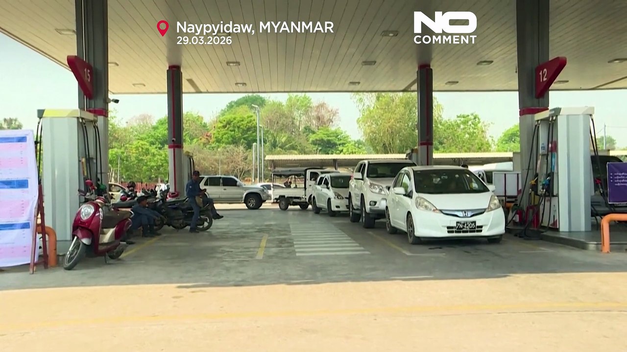 Pénurie de carburant : longues files d'attente dans la capitale birmane