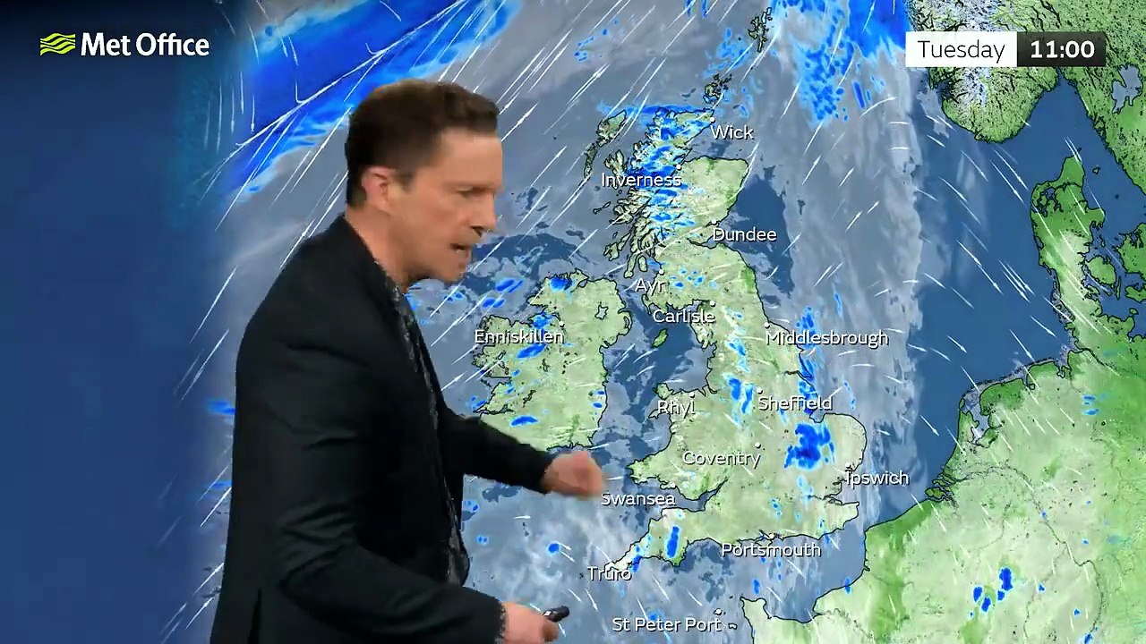 Met Office Monday Evening Weather Forecast 30/03/2026