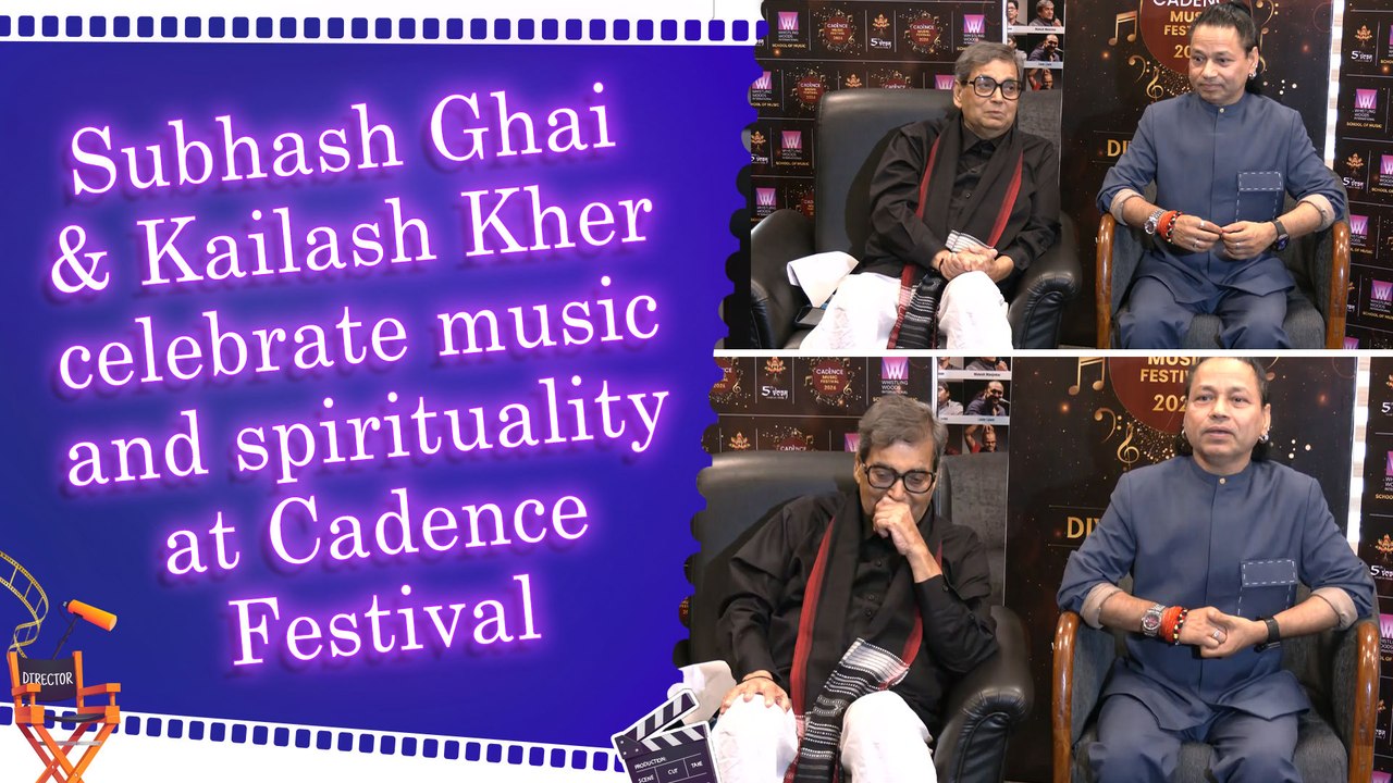 Subhash Ghai & Kailash Kher celebrate music and spirituality at Cadence Festival