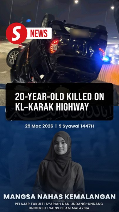 Student killed after car skids into divider on Karak Highway