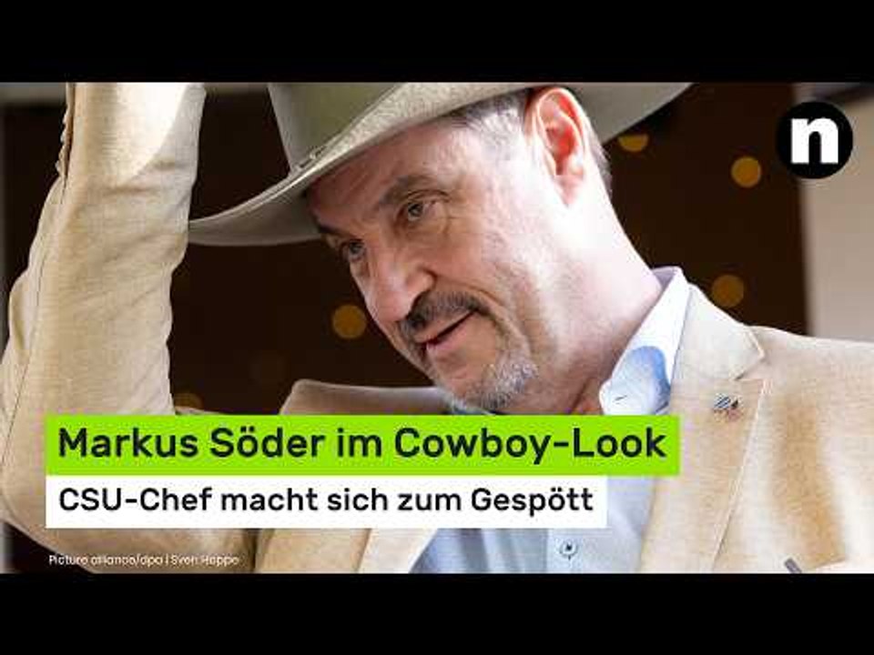 'Schon wieder so unsagbar peinlich!' Markus Söder macht sich im Cowboy-Look zum Gespött