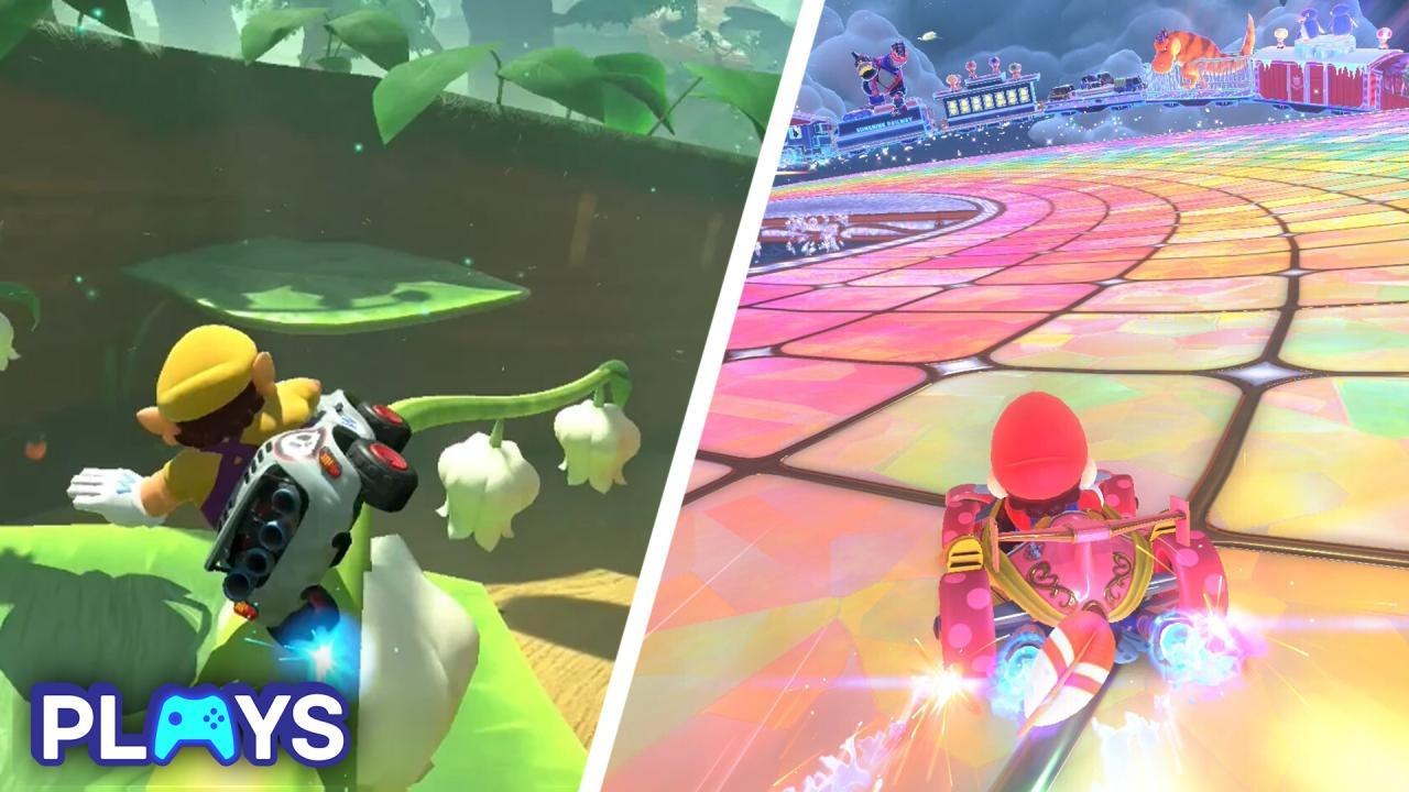 10 HIDDEN Shortcuts In Mario Kart Worlds Tracks