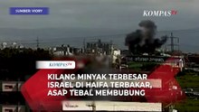 Kilang Minyak Terbesar Israel di Haifa Terbakar, Asap Hitam Tebal Membubung Tinggi