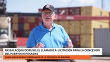 Passalacqua dispuso, el llamado a licitación para la concesión del Puerto de Posadas