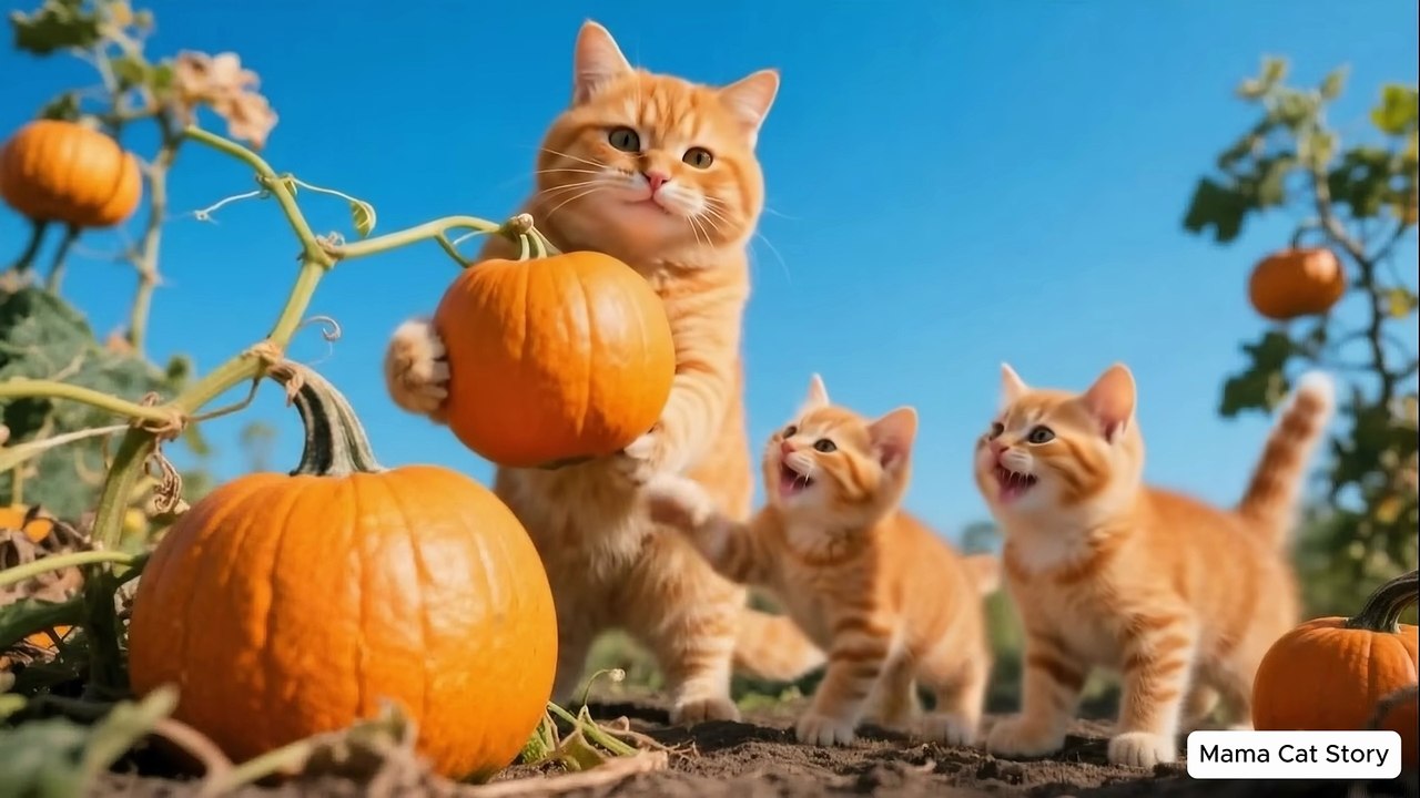 Cute Mama Cat Cooks Porridge for Her Kittens 🐱🍲 | Heartwarming Cat Story ❤️