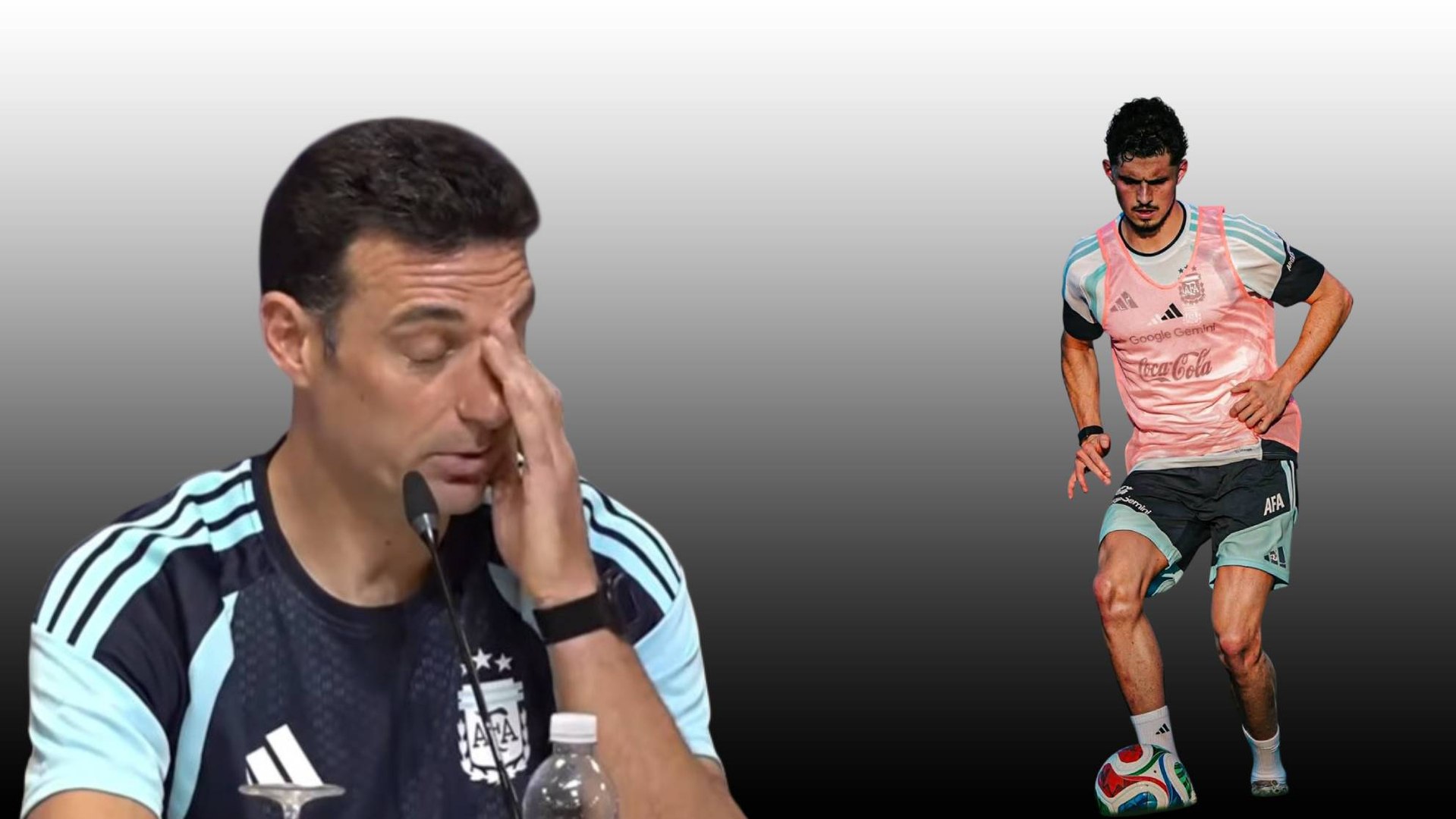 La emoción inevitable de Scaloni al hablar de Panichelli tras su lesión de cruzado