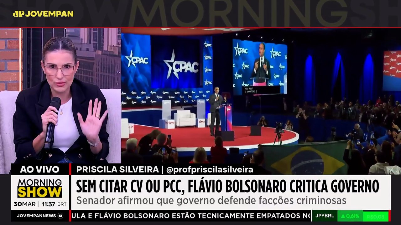 Flávio Bolsonaro ataca Lula e denuncia expansão do terrorismo no Brasil