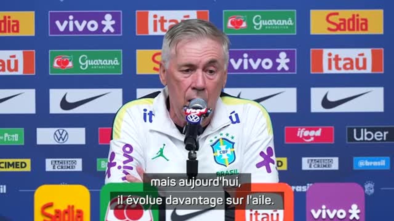 Brésil - Ancelotti : "Endrick, le futur de la sélection nationale"