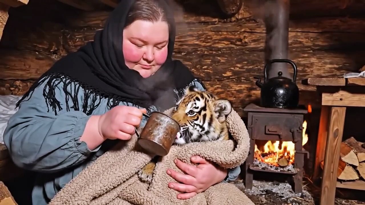 This Woman Saved a Lion and Tiger Cub From Wolves at −71°C in Siberia _ But Then They Came Back
