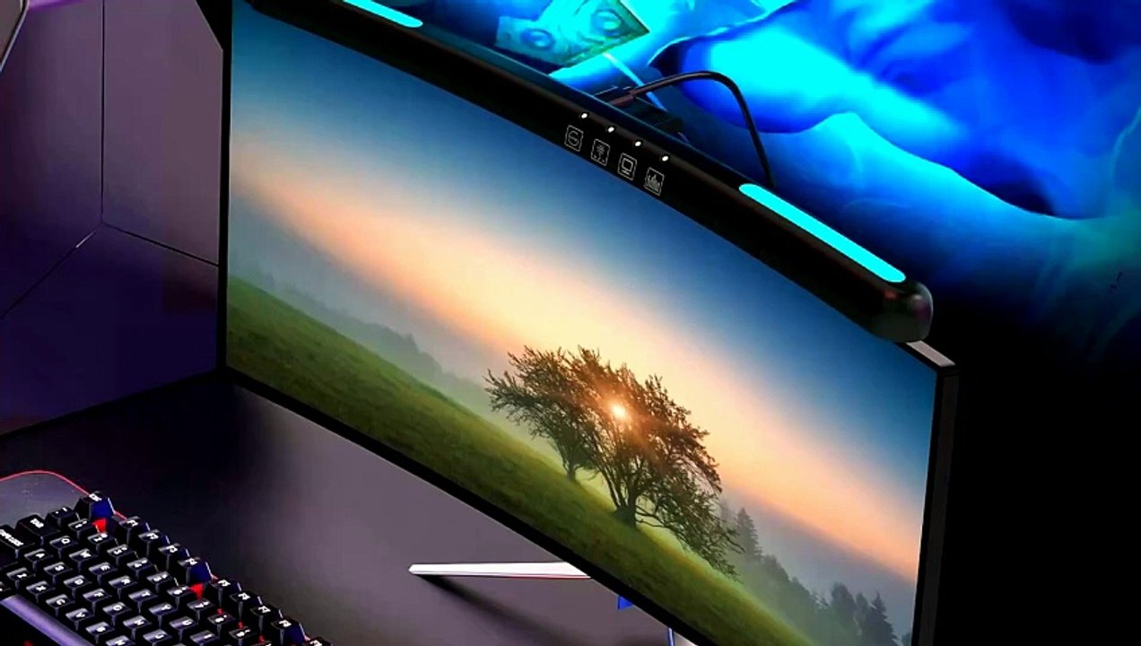 Luqeeg Curved Monitor Light Bar Review