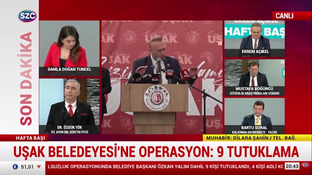 Uşak Belediyesi'ne operasyonda 9 tutuklama