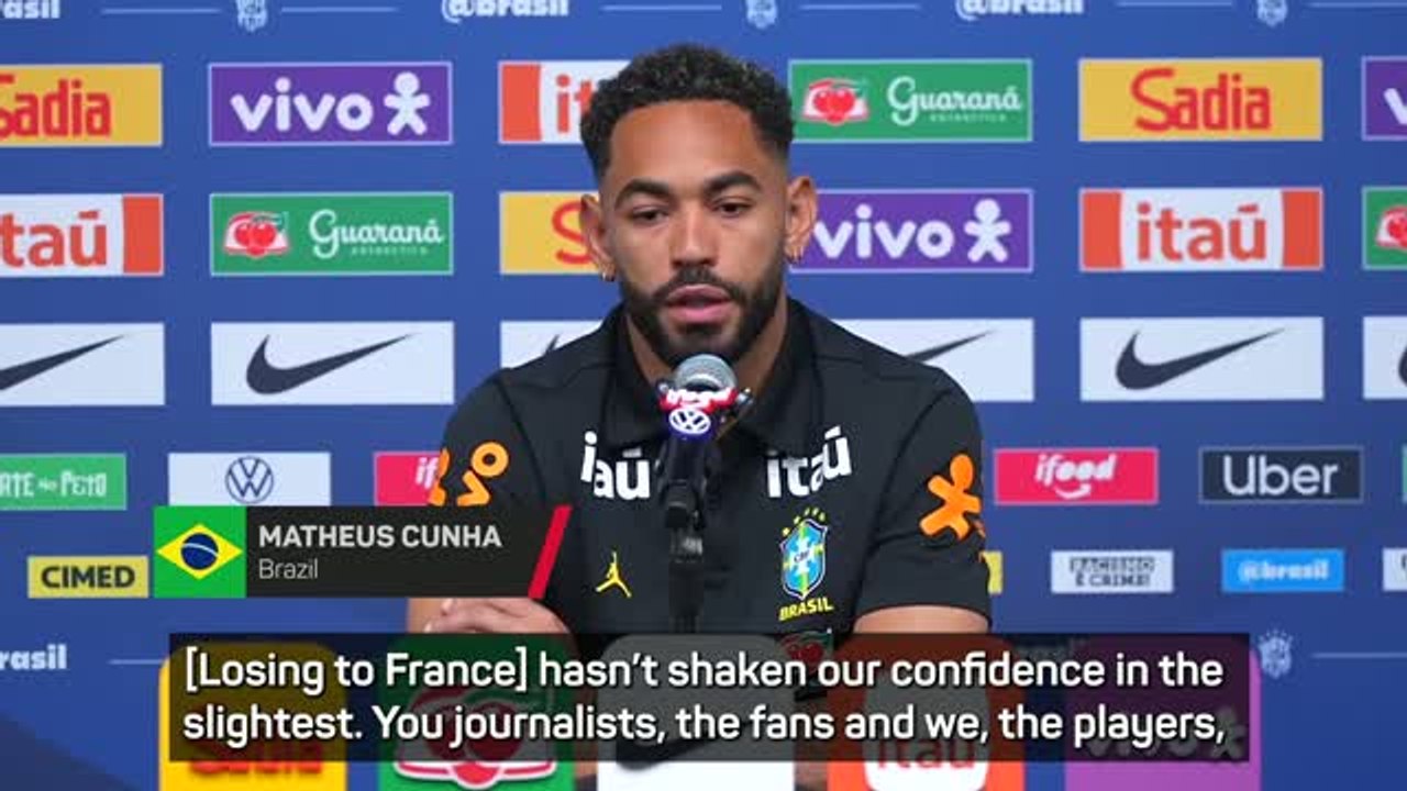 France loss hasn't shaken Brazil's confidence - Cunha