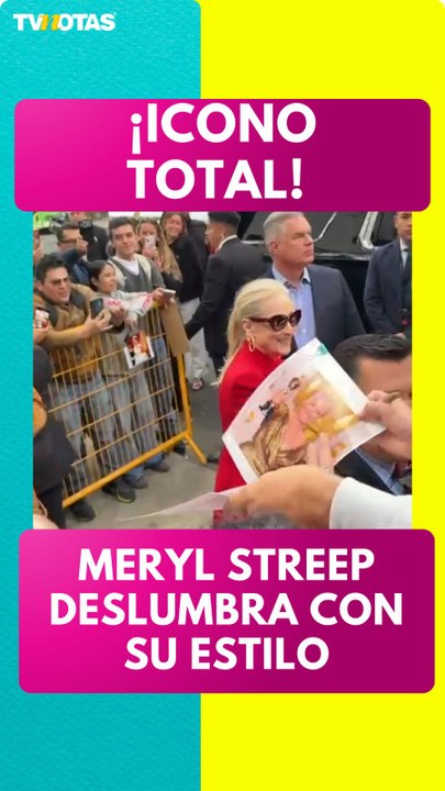 Meryl Streep sorprende con su llegada a evento inspirado en El diablo viste a la moda en CDMX