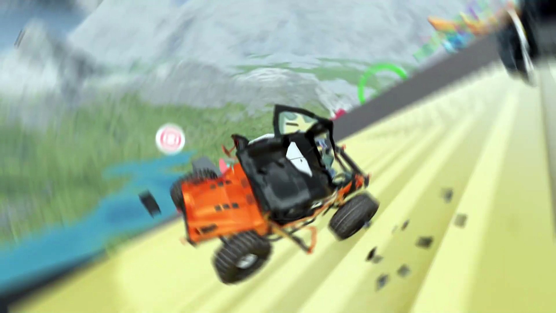 ⁣Real Cars in BeamNG – High Speed Crash Test