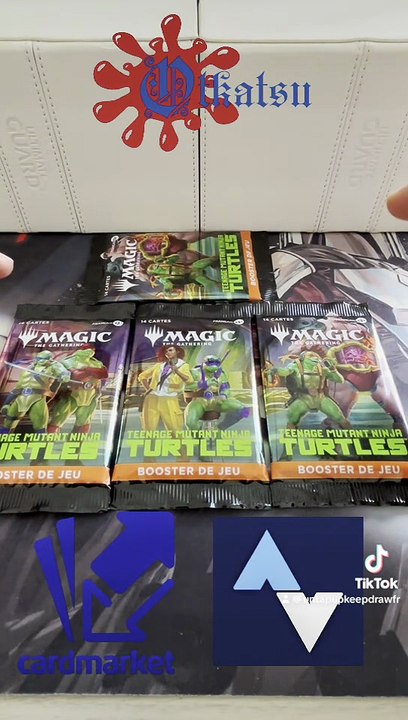 UntapUpkeepDrawFR ouverture 4 boosters Magic: The Gathering Teenage Mutant Ninja Turtles