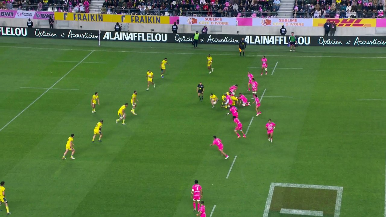 TOP 14 - Essai de Sekou MACALOU (SFP) - Stade Français Paris - ASM Clermont
