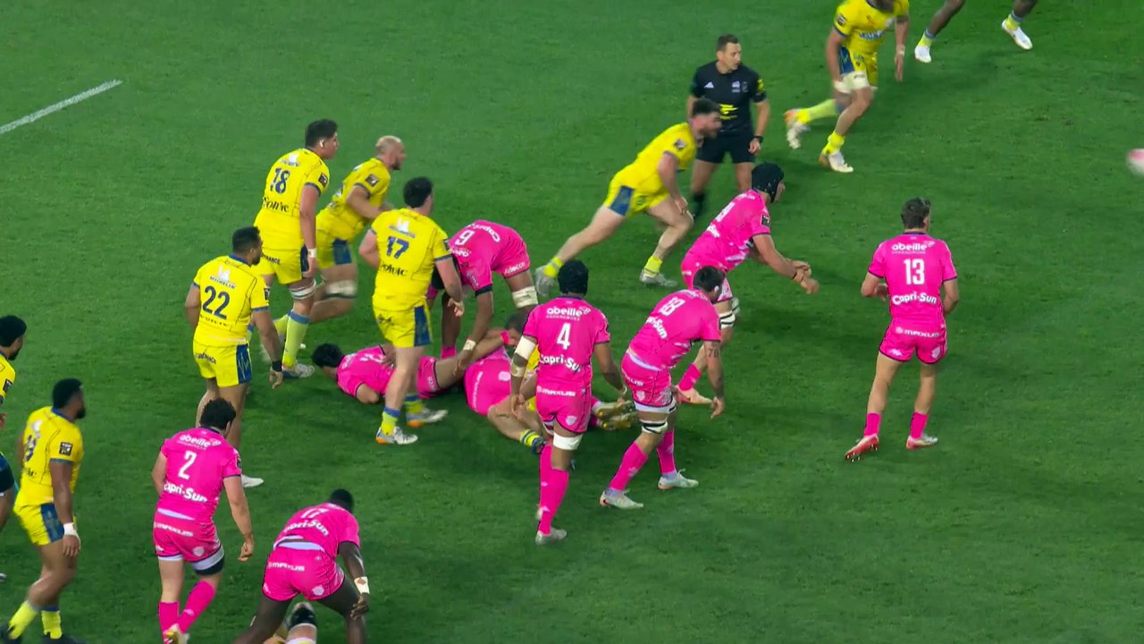 TOP 14 - Essai de Tanginoa HALAIFONUA (SFP) - Stade Français Paris - ASM Clermont