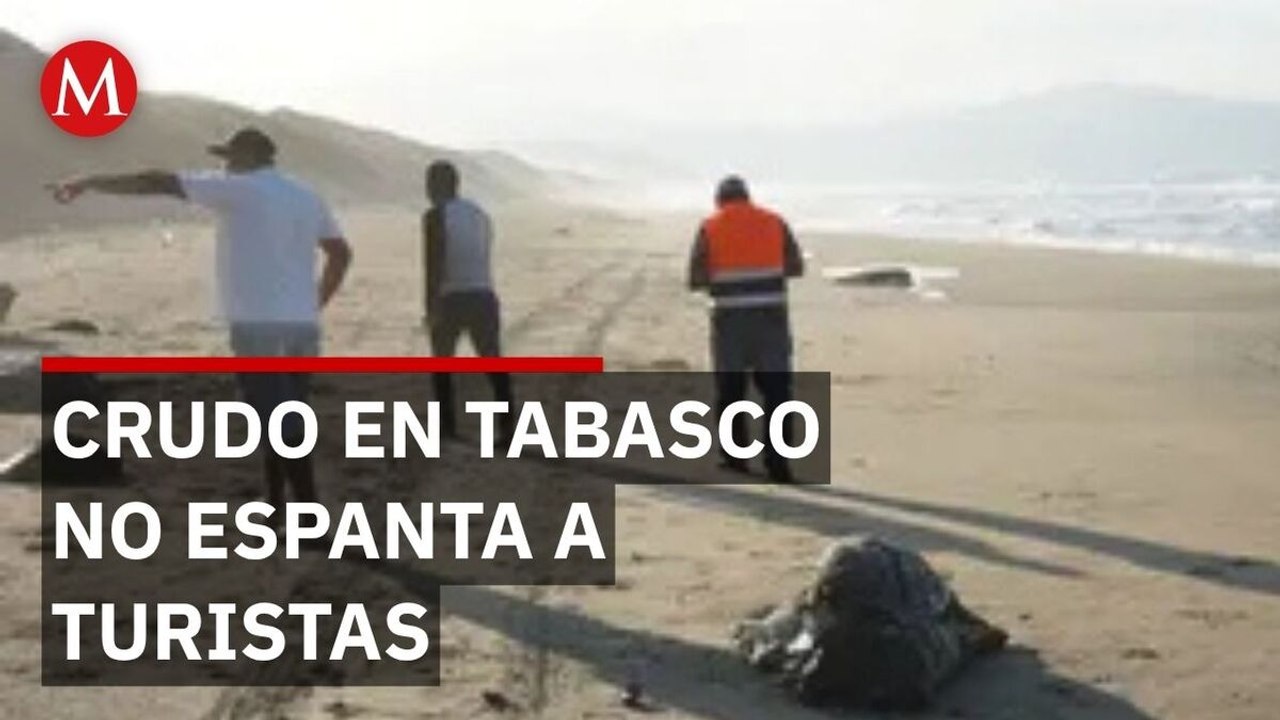Gobernador de Tabasco garantiza playas limpias pese a presencia de crudo