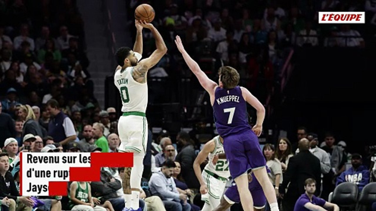 Trois semaines après son retour, l'ailier des Celtics Jayson Tatum déjà élu joueur de la semaine à l'Est en NBA - Basket - NBA - Celtics