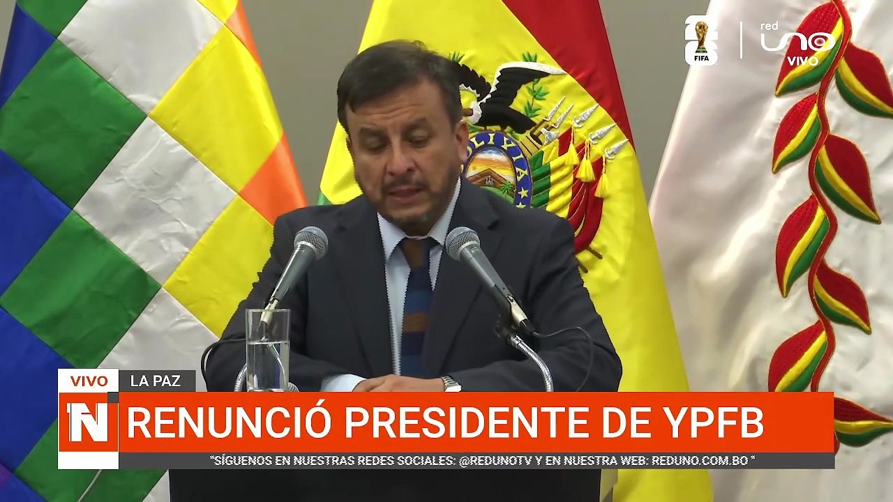 RENUNCIA EL PDTE DE YPFB