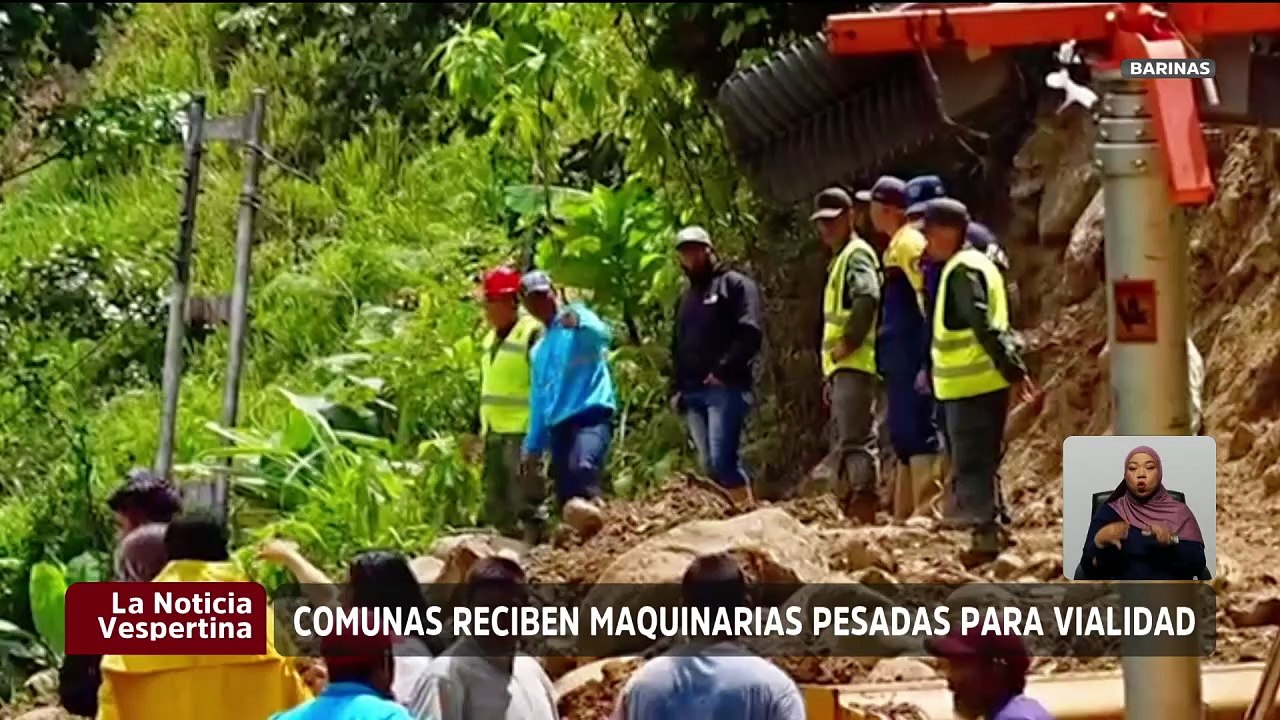 Barinas | Entregan 3 maquinarias pesadas para fortalecer la recuperación vial de las comunas
