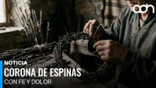 Así hacen la corona de espinas de Jesús, símbolo de dolor y amor