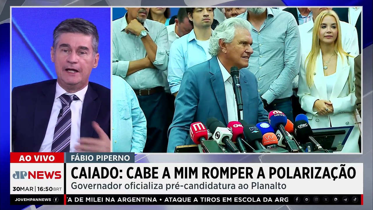 Candidatura de Caiado divide os eleitores de Flávio Bolsonaro? Piperno comenta