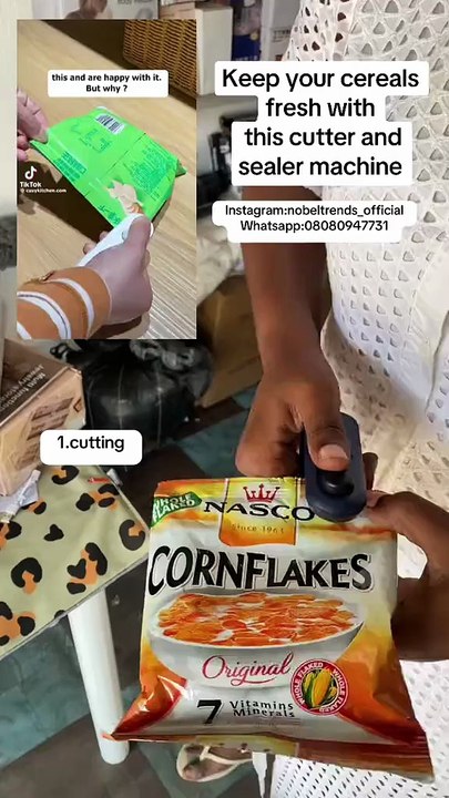 2 in 1 mini sealer N5000 DM to order   Same day delivery for Lagos  Next day delivery for other states Address- 92 adesina street, ijeshatedo surulere   Whatsapp 08080947731