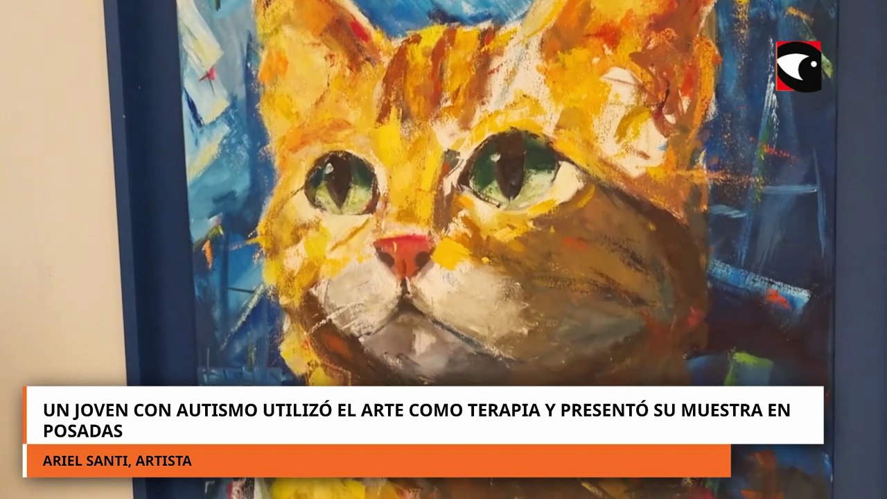 Un joven con autismo utilizó el arte como terap...