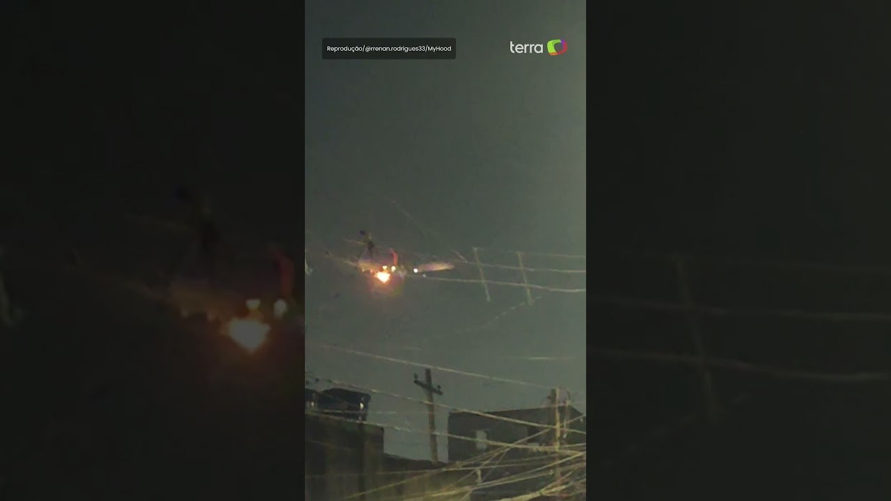 Novo vídeo mostra avião da Delta Air Lines em chamas após decolagem em Guarulhos #shorts