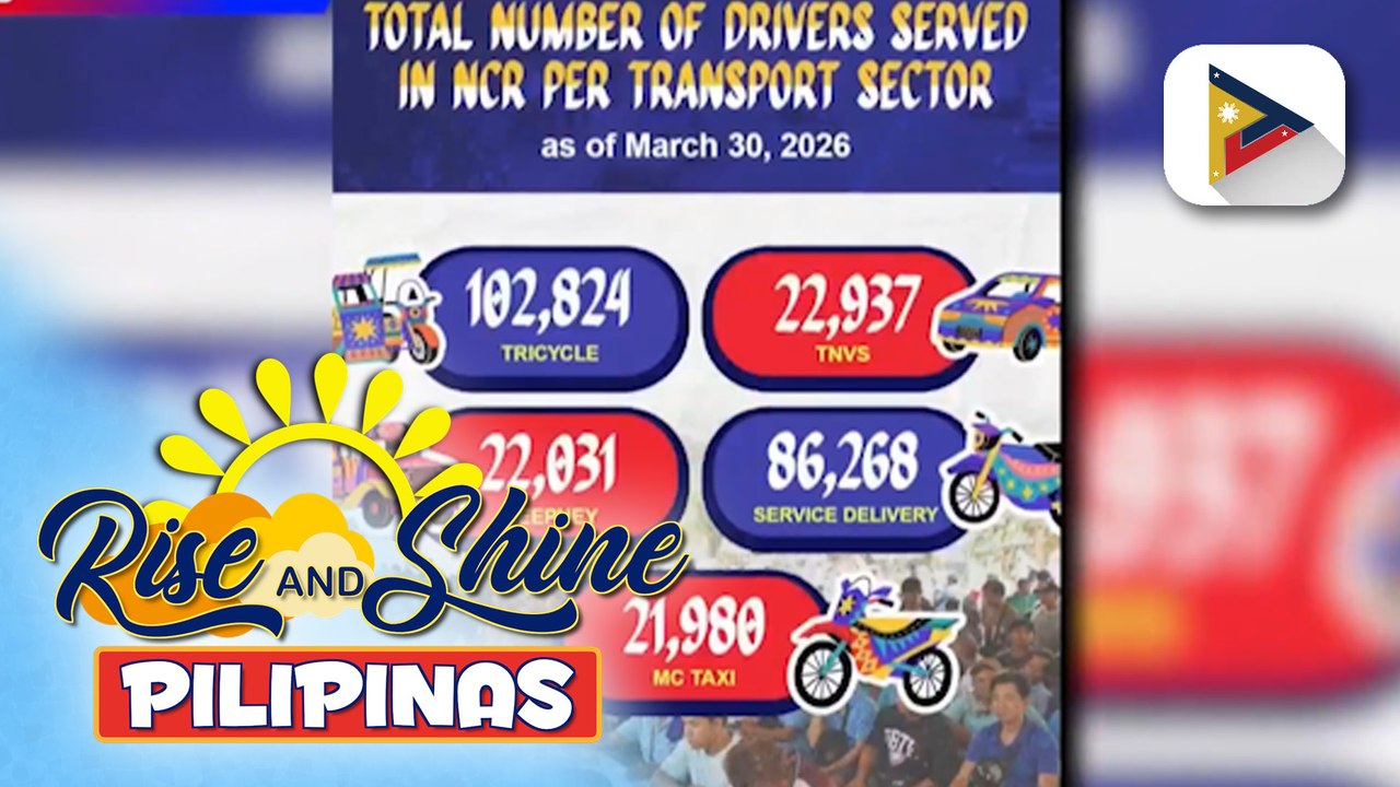 DSWD, patuloy ang pamamahagi ng cash relief assistance sa mga PUV driver sa Metro Manila