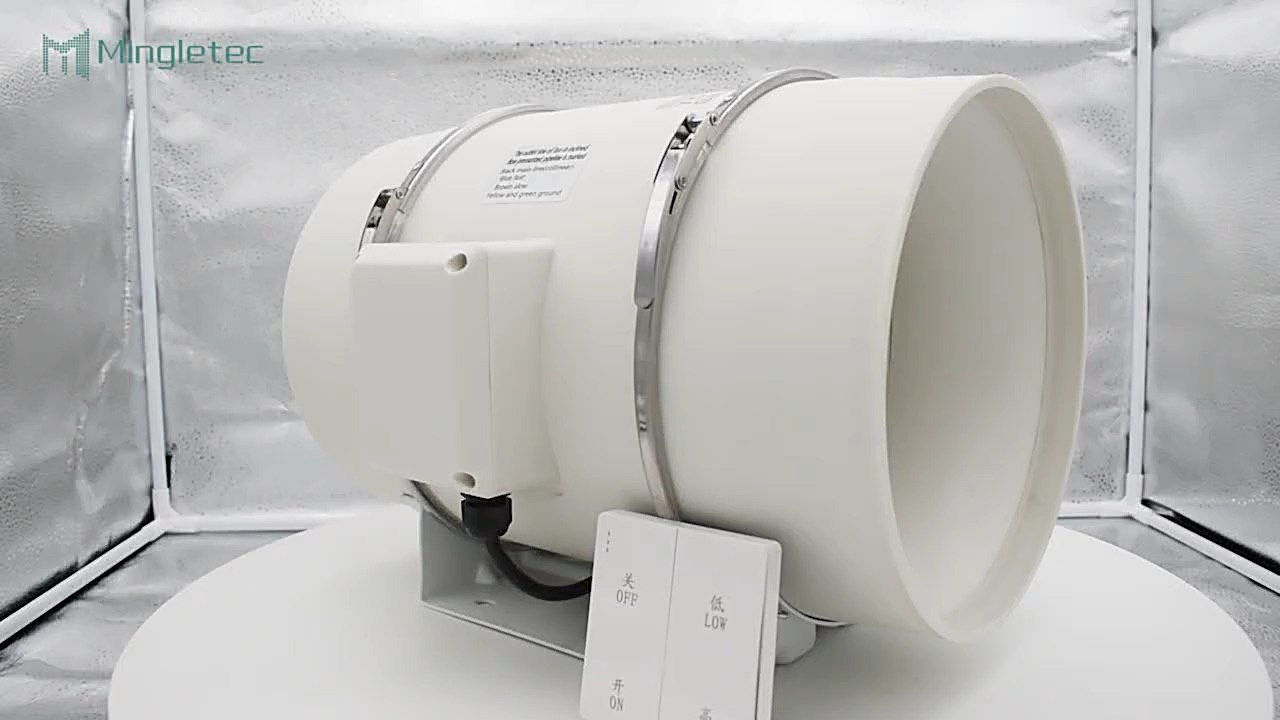 Mingletec Household inline duct fan with two-speed #household #ventilation #exhaust #fan #fyp