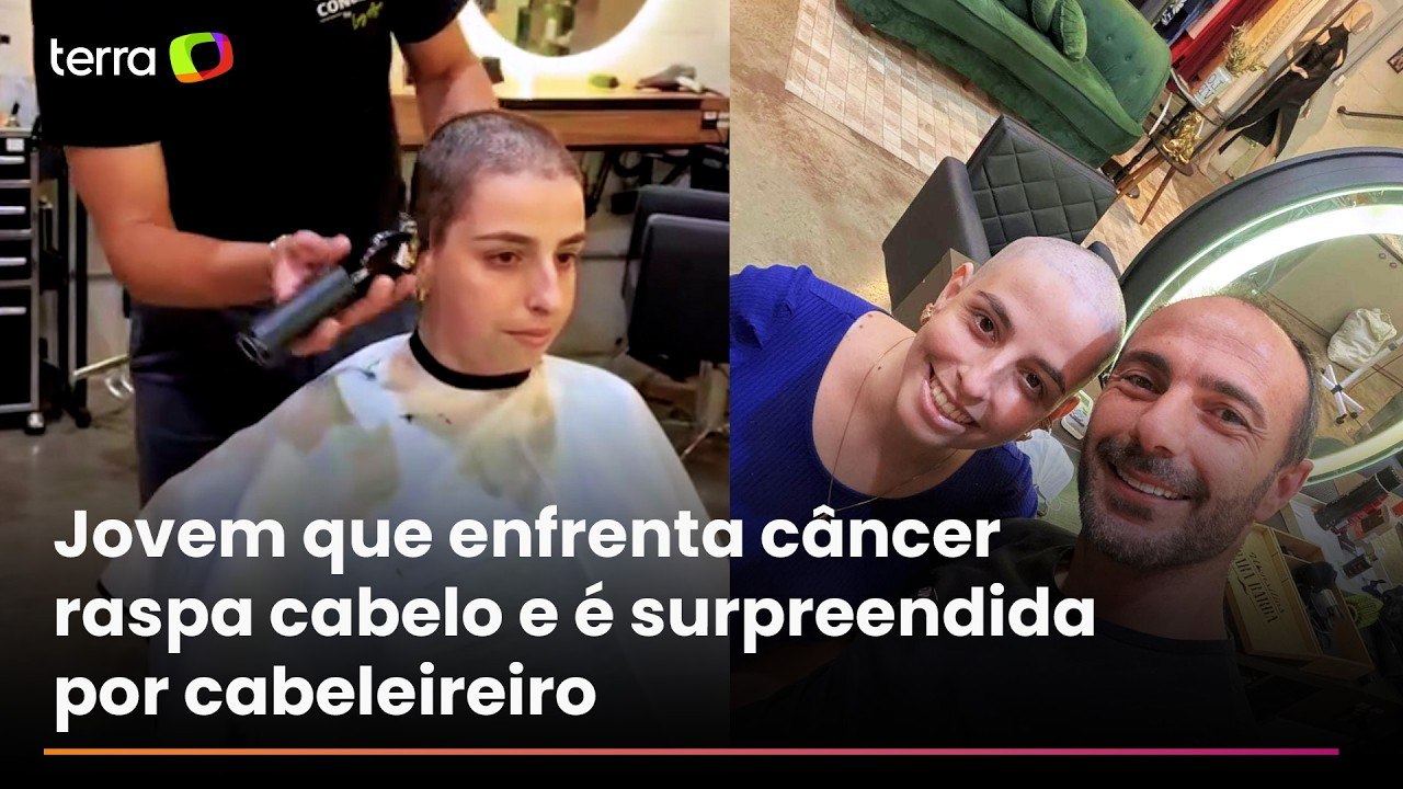 Jovem de 29 anos que enfrenta câncer raspa cabelo e é surpreendida por cabeleireiro: 'Foi acolhedor'