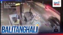 Garong, bumaligtad matapos mabangga ng kotse; mag-asawang sakay, sugatan | Balitanghali